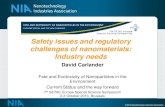 Safety issues and regulatory challenges of nanomaterials ...sesss07.setac.eu/.../David_Carlander...of_nanomaterials_Industry_ne… · nanomaterials and nanotechnology-derived products