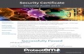 Security Certificate...Security Audit 2019 Security Certificate Kollnburg 18.09.2019 Prof. Dr. Peter Fröhlich Prof. Dr. Andreas Grzemba Created Date 20190926075237Z ...