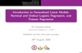 Introduction to Generalized Linear Models: Nominal and ...€¦ · Review of logistic regression The need for nominal logistic regression The nominal logistic regression model Case