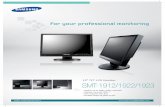19” TFT LCD Monitor SMT-1912/1922/1923 - DBIC...The Eco mark represents Samsung Techwin’s will to create environment-friendly products,and indicates that the product satisfies