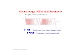 Analog Modulation - Dellsperger...frequency modulation cannot be distinguished. Spectrum of Angle modulation For the spectrum analysis, the Fourier coefficients must be determined.