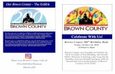that make Brown County the place we choose to live, work ... · that make Brown County the place we choose to live, work, and play. Explore these stories through 50 artifacts, 50