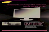 Monitor LED panorámico de 21,5 pulg. SMT-2232 · SAMSUNG TECHWIN AMERICA Inc. 100 Challenger Rd. Suite 700 Ridgefield Park, NJ 07660 Toll Free : +1-877-213-1222 Direct : +1-201-325-6920