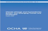 Climate Change and Humanitarian Action: Key Emerging Trends … · is already straining the disaster relief system and the threat of extreme climatic events in the future is likely