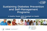 Sustaining Diabetes Prevention and Self-Management Programs · 2013-2016 Hispanic Black or African American White Insured Uninsured 18-44 45-64 65+ Percent Health Insurance Status
