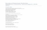 Society of American Archivists Standards Committee Annual ... · TS-DACS submitted a final draft of revised DACS principles for community comment in August 2018, then addressed that