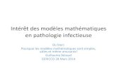 Intérêt des modèles mathématiques en pathologie infectieuse · Réseaux et Matrices de contact •Pour modéliser la transmission d’une infection, on peut modéliser les contacts