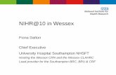 NIHR@10 in Wessex...10 years of impact in Wessex •Lifelong and maternal health: research highlighting the impact of maternal diet before and during pregnancy on children’s long