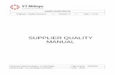 Supplier Quality Manual - Miltopemiltop/wp-content/uploads/2018/12/VTM... · key categories and criteria in accordance with VT Miltope QA-8.3-W004, Supplier Performance System. The