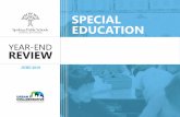 SPECIAL EDUCATION€¦ · Special Education Year-End Review | June 2019 3 Data Management System 04Consider investing in a special education data management system that moves the
