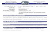 SECURITY OFFICER I, DEPARTMENT OF JUSTICE · SECURITY OFFICER I EXAMINATION BULLETIN PAGE 3 . State . of. California, Department . of. Justice ~ Examination Bulletin . EXAMINATION