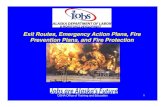 E it Ro tes Emergenc Action Plans FireExit Routes ... · Portable Fire Extinguishers If portable fire extinguishersIf portable fire extinguishers are provided for employee ... the
