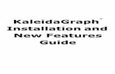 KaleidaGraph Installation and New Features Guide · The installer creates a new folder on your hard disk containing the KaleidaGraph software. If you are upgrading from an earlier