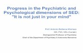 Progressin thePsychiatricand Psychologicaldimensionsof SED ... dimensionsof SED: "Itisnotjustin yourmind"