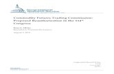 Commodity Futures Trading Commission: Proposed ... Commodity Futures Trading Commission: Reauthorization