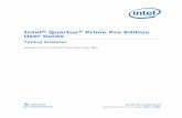 Intel Quartus Prime Pro Edition User Guide: Timing Analyzer · associated with common clock paths during static timing analysis. Clock setup time Minimum time interval between the