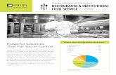 Institutional Food Service Fact Sheet...Knowing where you use energy can help you identify ways to reduce your use and overhead. We can help you make a plan. Start with an . Energy