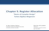 Chapter 9. Register Allocation mgv/csce531sp13/presentations/ register allocation applied to the intermediate