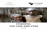 ETHIOPIA: THE LAW AND FGM - Orchid Project€¦ · As such, under Ethiopian law, victims of FGM could bring about actions that seek compensation from practitioners. Medicalised FGM