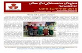Mae Sot Education Project Newsletter Late Summer 2016 · This fall, Emily Prangley the situation in Myanmar/Burma continues to evolve. a positive impact in the coming year involve