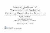 Investigation of Commercial Vehicle Parking Permits in Torontouttri.utoronto.ca/files/...FreightDay5-Feb26-16.pdf · Vancouver $ 30 A maximum of 30 minutes in a loading zone or passenger