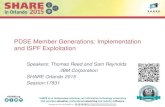 PDSE Member Generations: Implementation and ISPF Exploitation · PDSE Member Generations: ISPF Support Editing • Editing the current member without specifying a generation (GEN
