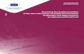 Assessing the implementation of the 2014 Directives on ...€¦ · Commission for Economic Policy Assessing the implementation of the 2014 Directives on public procurement: challenges