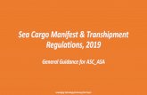 Sea Cargo Manifest & Transhipment Regulations, 2019 · Steps to File CSN… Step 6 Consolidator will be able to file details of consolidated BL & refer CSN Step 4 On successful filing,