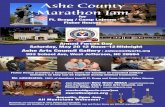 Ashe County Marathon Jam - Ridge · Ashe County Marathon Jam for Ft. Bragg / Camp Lejeune Fisher Houses Armed Forces Day Saturday, May 20 12 Noon–12 Midnight Ashe Arts Council Gallery: