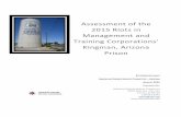 Assessment of the 2015 Riots in Management and Training … · 2015-08-25 · Although the 2010 escapes captured headlines, the Kingman prison also had a history of riots and disturbances