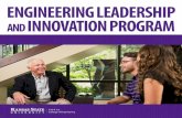 ENGINEERING LEADERSHIP and INNOVATION PROGRAM · The ELI program will prepare engineering students . for potential leadership roles in these types of dynamic . Courses. tionships.