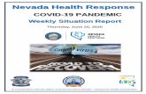 Nevada Health Response...2020/06/25  · Crisis Text Line: Text HOME to 741741 from anywhere in the U.S., for 24/7/365 crisis services. 3. Disaster Distress Hotline : Call 1-800-985-5990