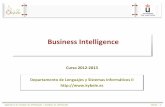 Business Intelligence - kybele.etsii.urjc.esSI-2… · Business Intelligence = Inteligencia de Negocio Volvemos a nuestro punto de partida Sistema de Información Objetivo de un SI: