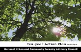 2006 Action Plan - Urban Forestry · ten-year plan, urban and community forestry (U&CF) is positioned to help address some of the greatest threats to our nation’s landscape, including: