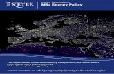 SCHOOL OF GEOGRAPHY MSc Energy Policy · Richard Lowes, MSc Energy Policy NASA • The first Masters in the UK with a specific focus on energy policy • Provides cutting edge, policy