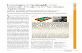 Ferromagnetic Germanide in Ge Nanowire Transistors for Spintronics …drl.ee.ucla.edu/wp-content/uploads/2017/08/Ferromagnetic... · 2017-08-11 · TANGET AL.VOL.6™ NO. 6 ™ 5710