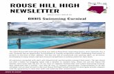 ROUSE HILL HIGH NEWSLETTER...Dare to excel ROUSE HILL HIGH NEWSLETTER March 2019 / ISSUE 50 RHHS Swimming Carnival The 2019 Rouse Hill Swimming Carnival was held at Riverstone Swimming