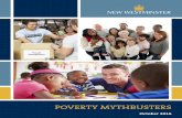 POVERTY MYTHBUSTERS · POVERTY MYTHBUSTERS October 2016. Page 2 New Westminster Poverty Myth Busters Myth: If you work hard, you won’t be poor. Reality: Working full-time hours