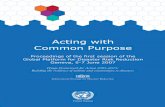 Acting with Common Purpose - Disaster risk reduction · Common Purpose Proceedings of the first session of the Global Platform for Disaster Risk Reduction Geneva, 5-7 June 2007 Hyogo