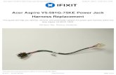 Acer Aspire V5-591G-75KE Power Jack Harness Replacement · Step 1 — Acer Aspire V5-591G-75KE Disassembly Close down the display and flip the device upside down. Use a Phillips #1