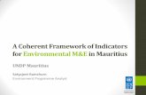 A Coherent Framework of Indicators for Environmental M&E in …unstats.un.org/unsd/environment/envpdf/UNSD_Mauritius... · 2015-05-01 · UNDP Mauritius – Country Programme 2013-16