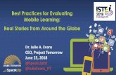 Best Practices for Evaluating Mobile Learning: Real ... 2018 Mobile Learning Eval... · Benefits of mobile learning Elementary school principals Middle school principals High school