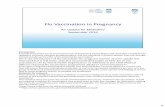 Since the introduction of flu vaccination for pregnant ... · A number of studies show that flu vaccination during pregnancy provides passive immunity against flu to infants in the