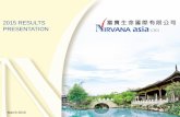 2015 RESULTS PRESENTATION - Nirvana Asia Ltd · Indonesia, and (2) the newly launched (a) Nirvana Memorial Park in Thailand, and (b) sales office in Hong Kong, China. (ii) ASP per