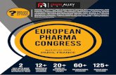 EUROPEAN PHARMA CONGRESS...Dear Colleagues: Greetings! I extend my warm greetings to all participants of the “European Pharma Congress” in Paris, France during April 2-3, 2020.
