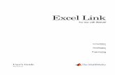 Excel Link User's Guide - edulab.unitn.it Guide... · Follow these instructions to install Excel Link and then configure Excel. System Requirements Excel Link requires approximately