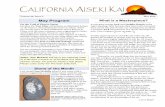 CALIFORNIA AISEKI KAIaisekikai.com/resources/may+newsletter+10.pdf · Photographs by Wanda Matjas. PAGE 2 Hanne Povlsen: 3 x 3 x 2 Marge Blasingame: 2.5 x 6 x 3 ... category of domon-ishi