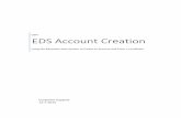EDS Account Creation · 12/7/2015  · December 2015 Introduction Welcome to the OSPI Education Data System (EDS). EDS is a centralized suite of web -based applications involving