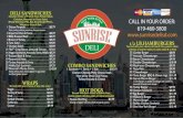 menu sunrisessunrisedelisd.com/menu/menu_sunrises.pdf · 14 Sunrise Breakfast Special $1 1.89 Two eggs scrambled, bacon, potatoes, ham, sausage w/ choice of pancakes, toast or biscuit