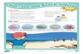 t-t-252120-sun-sea-and-beach-safety-differentiated-reading ... · The Sun The sun can hurt your eyes and can blind you. Stay safe in the sun: • Never look up at the sun. • Always